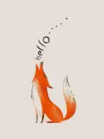 Foxy Greeting Card