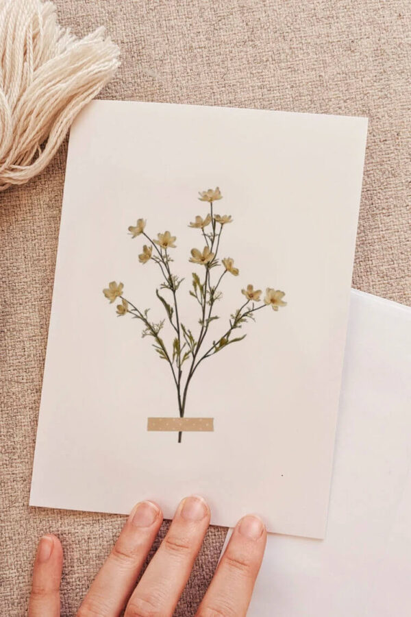 Dried Flower Card